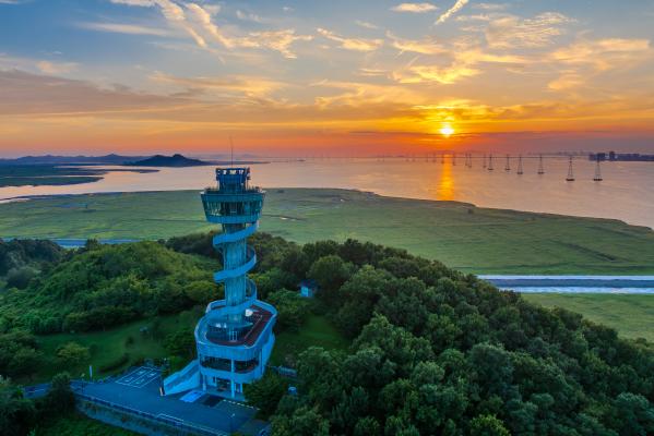 4.  송산그린시티전망대의노을